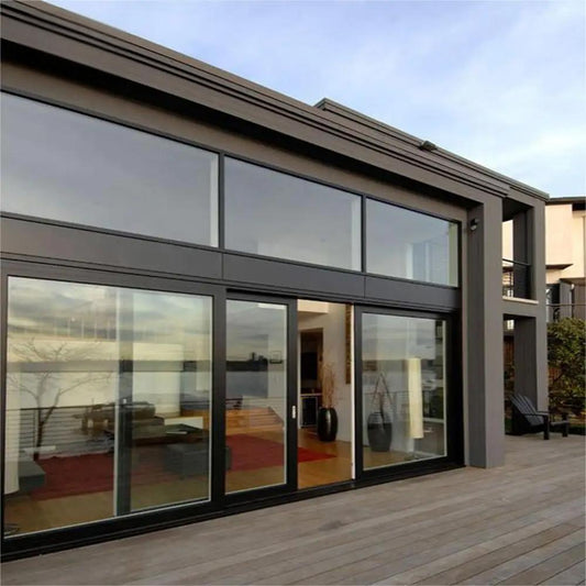 Custom Pivot Casement Entrance Folding Sliding Door Glass Interior Entry 2/3 Panel Doors with Aluminum Frame Home Decor