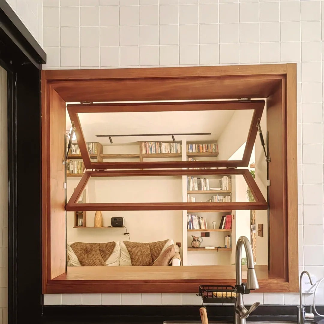 Custom Aluminum Alloy Frame Bi Folding Window Minimalism Waterproof Balcony Vertical Sliding Skylight Windows Custom-made
