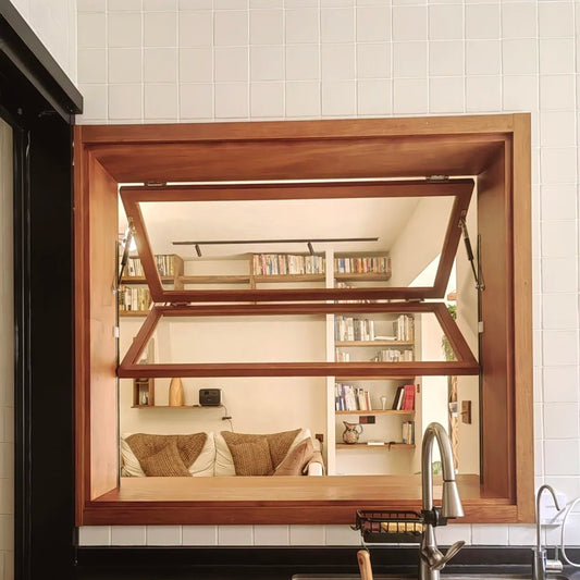 Custom Aluminum Alloy Frame Bi Folding Window Minimalism Waterproof Balcony Vertical Sliding Skylight Windows Custom-made