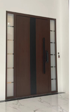 Custom Entrance Fornt Door Home Decor Aluminum Entrance Door Aluminum Alloy