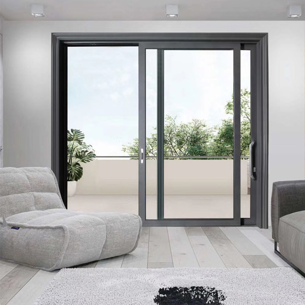 Custom Pivot Casement Entrance Folding Sliding Door Glass Interior Entry 2/3 Panel Doors with Aluminum Frame Home Decor