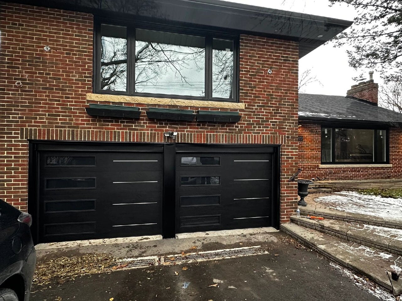 Custom Home Entry Security Steel Aluminum Building Material Steel Structure Deluxe Manual Lock Garage Door