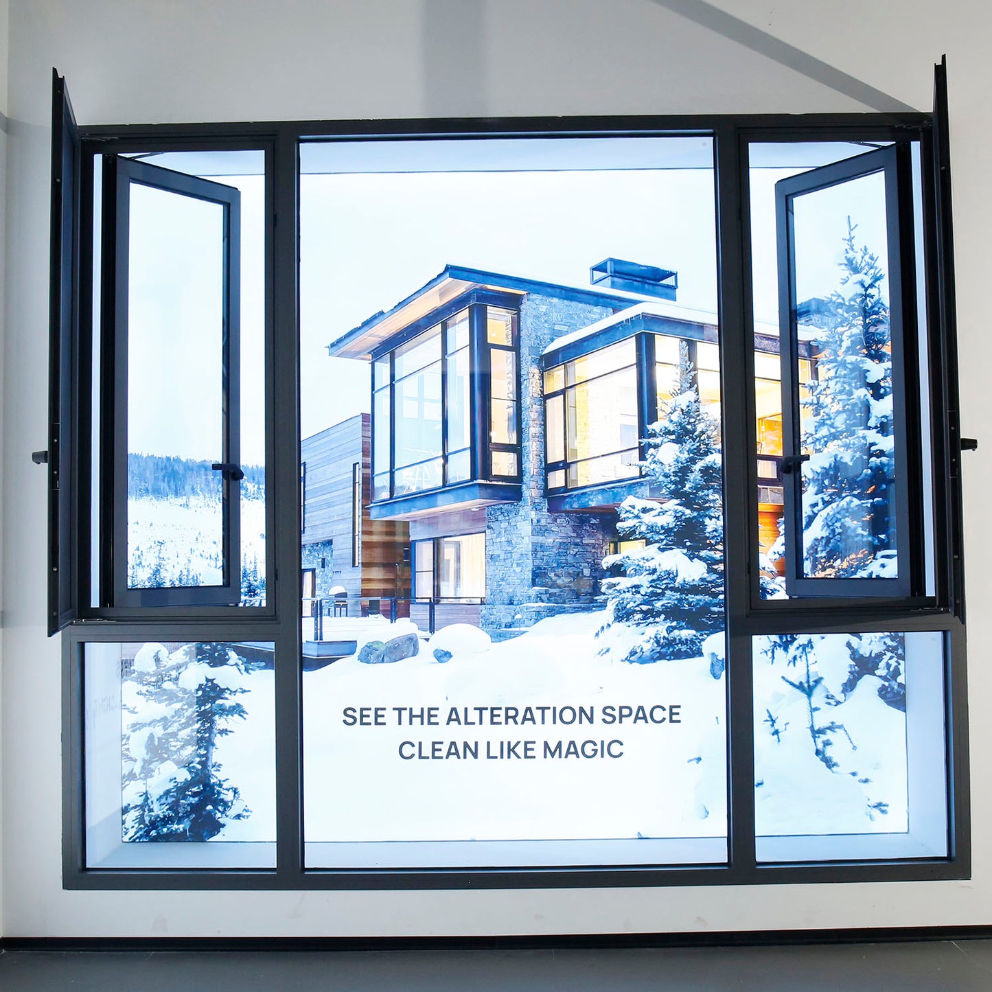 Custom 1.8mm Thermal Break Aluminum Profile Double-glazed Tempered Glass Modern Custom-made Outward Series Casement Window