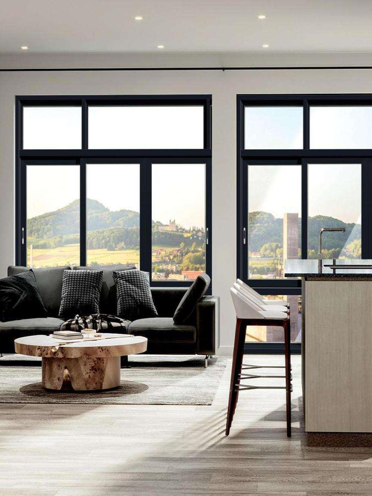 Custom Sliding Window Deposit Aluminum Profile Construction Building Material Custom-Made House Living Room Glass Windows