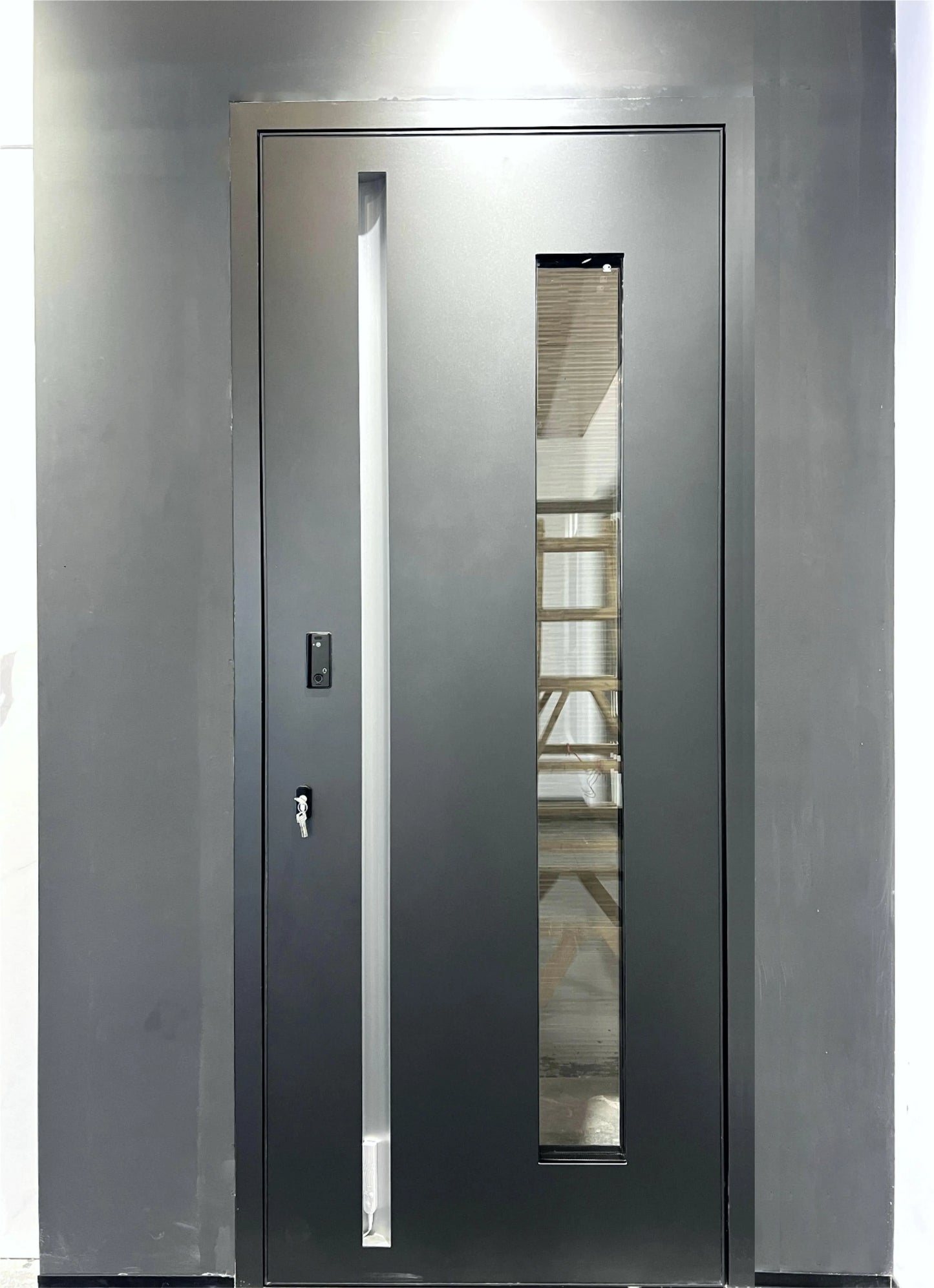 Custom Exterior Entry Doors Safety Aluminum Alloy Profile Front Casement Door SwingesPanel For Home Decor Household Customize
