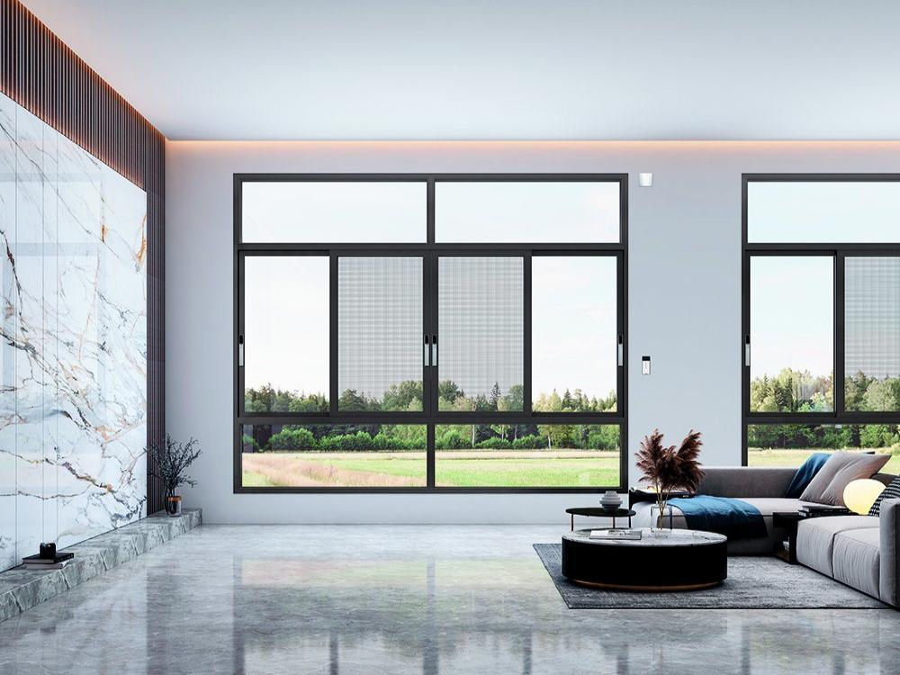 Custom Sliding Window Deposit Aluminum Profile Construction Building Material Custom-Made House Living Room Glass Windows