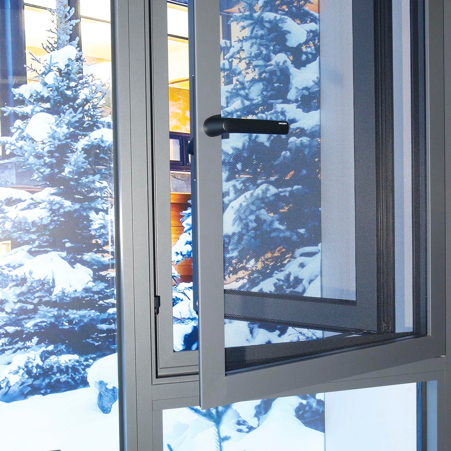 Custom 1.8mm Thermal Break Aluminum Profile Double-glazed Tempered Glass Modern Custom-made Outward Series Casement Window