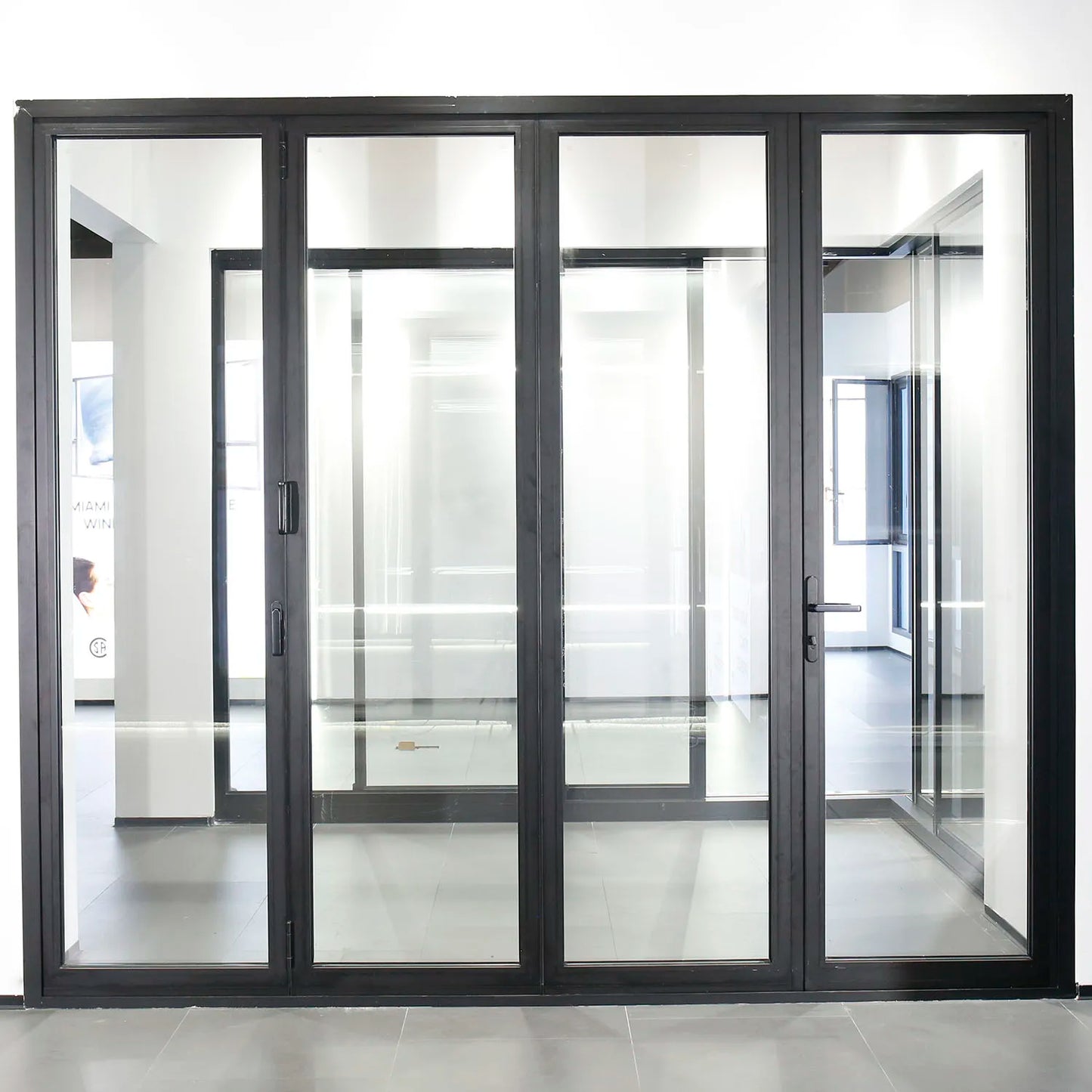 Custom Panel Exterior Interior Accordion Doors Folding Aluminum Sliding Double Glass Garden Door Home Decor Household