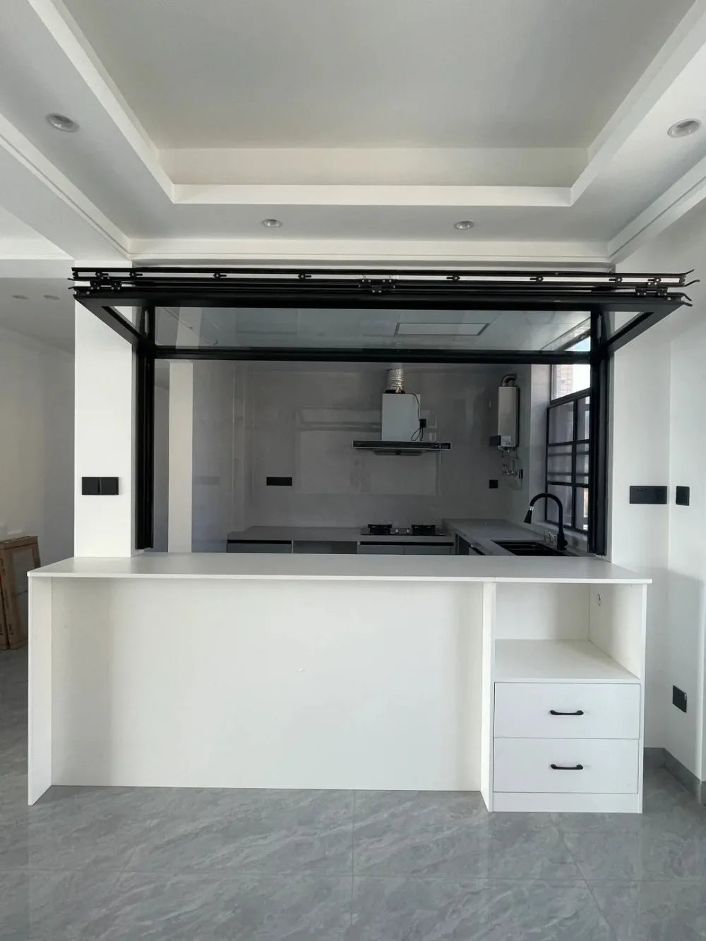 Custom Windows for Houses Bi-Fold Aluminium Window Horizontal Tempered Glass Double Glazed Folding Windows for Balcony