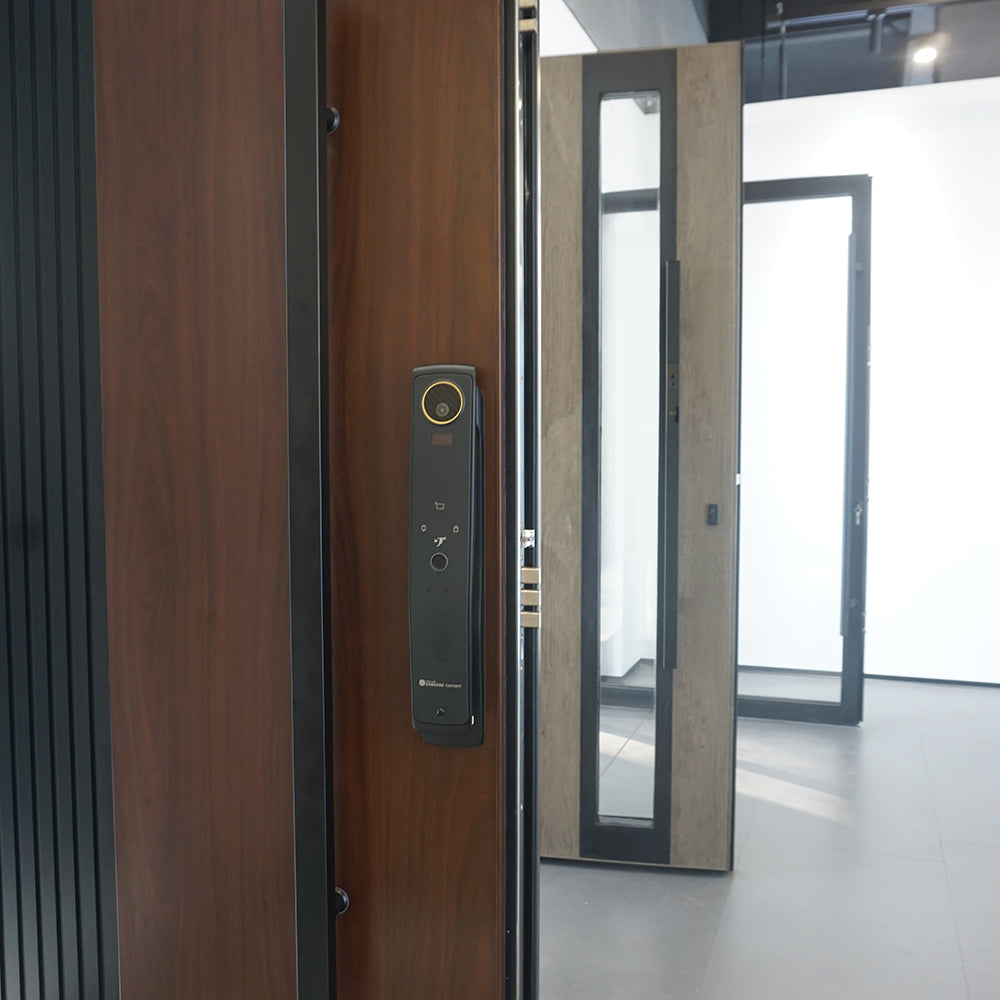 Custom Entrance Fornt Door Home Decor Aluminum Entrance Door Aluminum Alloy