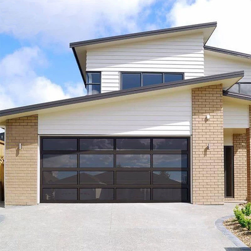 Custom Garage Door Pivot Casement Entrance Folding Glass Aluminum Profile Doors Finished Customize Household Home Decor