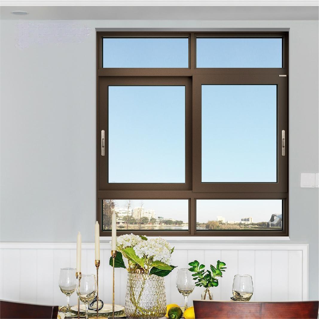 Custom Sliding Window Deposit Aluminum Profile Construction Building Material Custom-Made House Living Room Glass Windows