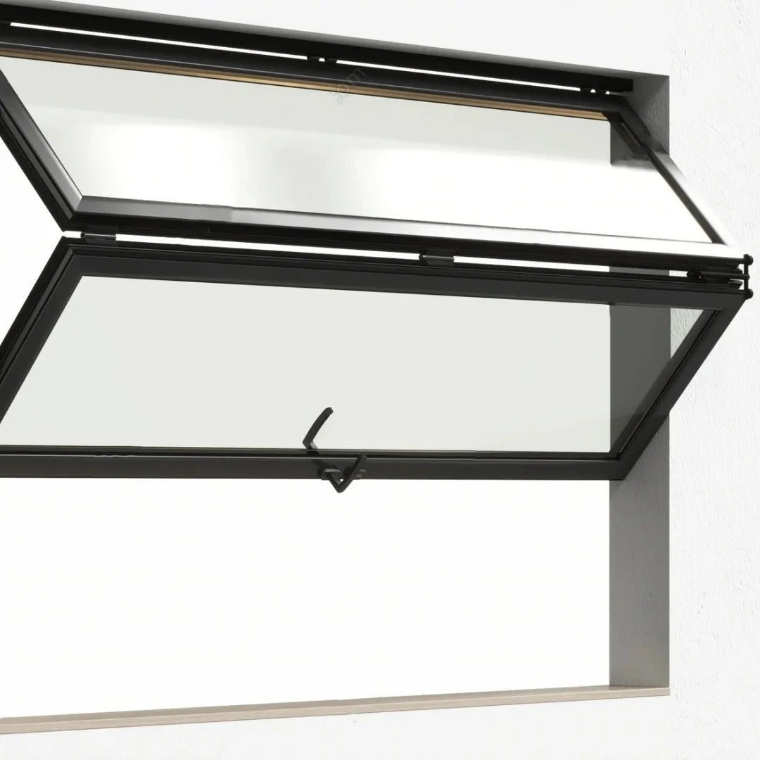 Custom Aluminum Alloy Frame Bi Folding Window Minimalism Waterproof Balcony Vertical Sliding Skylight Windows Custom-made