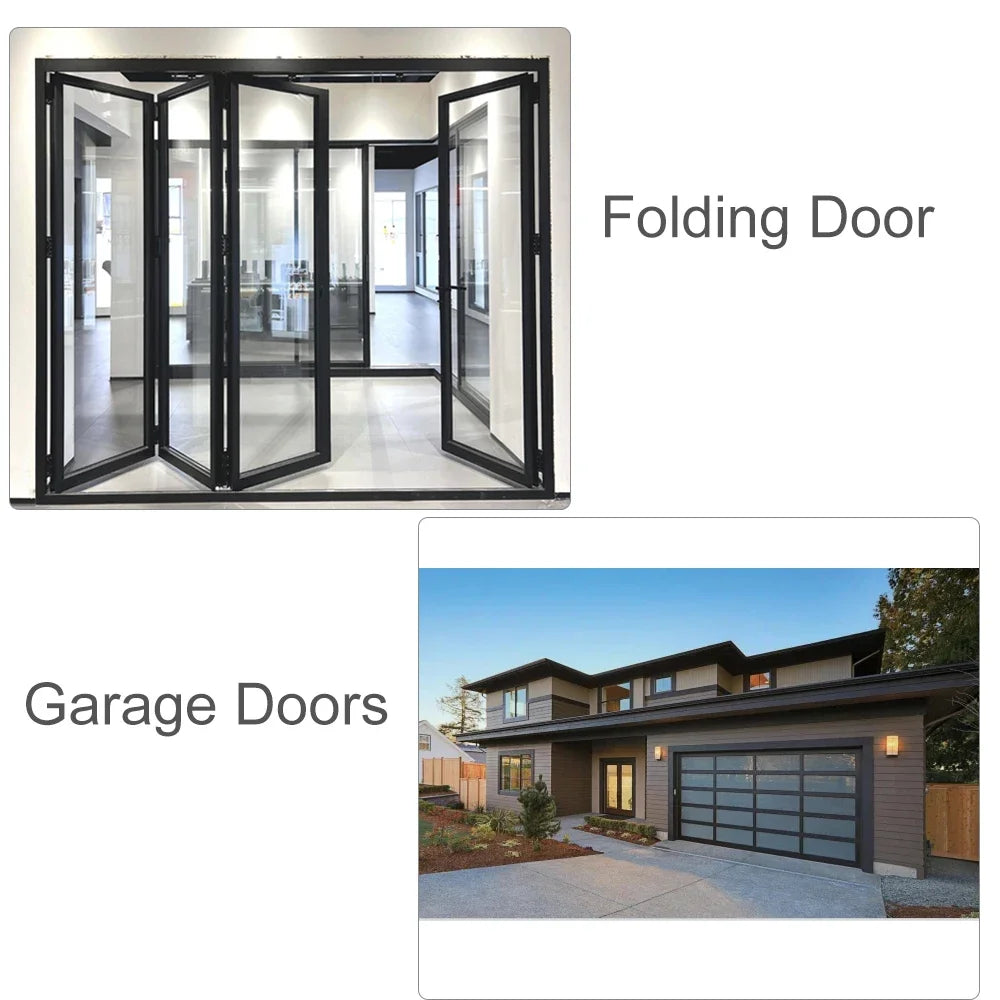 Custom Sliding Folding Door With Screens Exterior Accordion Doors Aluminum Fence Double Glass Garden Door Home Decor