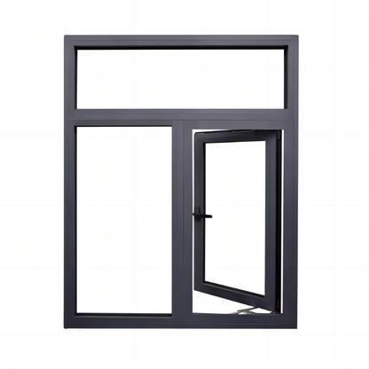 Custom 1.8mm Thermal Break Aluminum Profile Double-glazed Tempered Glass Modern Custom-made Outward Series Casement Window