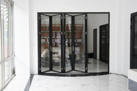 Custom Accordion Bifold Doors for Home Decoration Exterior Thermal Break Aluminum Folding Door Patio Price Per Square Meter A
