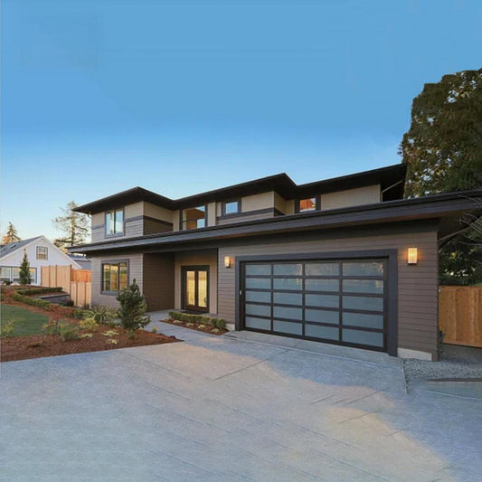 Custom Garage Door Pivot Casement Entrance Folding Glass Aluminum Profile Doors Finished Customize Household Home Decor