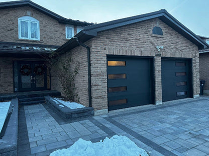 Custom Home Entry Security Steel Aluminum Building Material Steel Structure Deluxe Manual Lock Garage Door