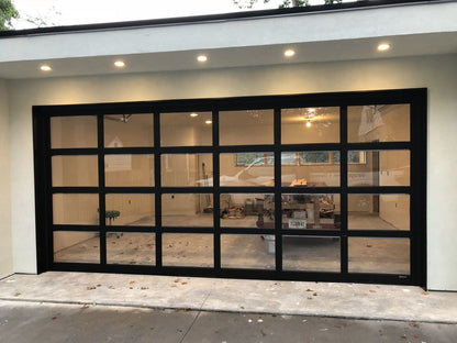 Custom Garage Door Pivot Casement Entrance Folding Glass Aluminum Profile Doors Finished Customize Household Home Decor