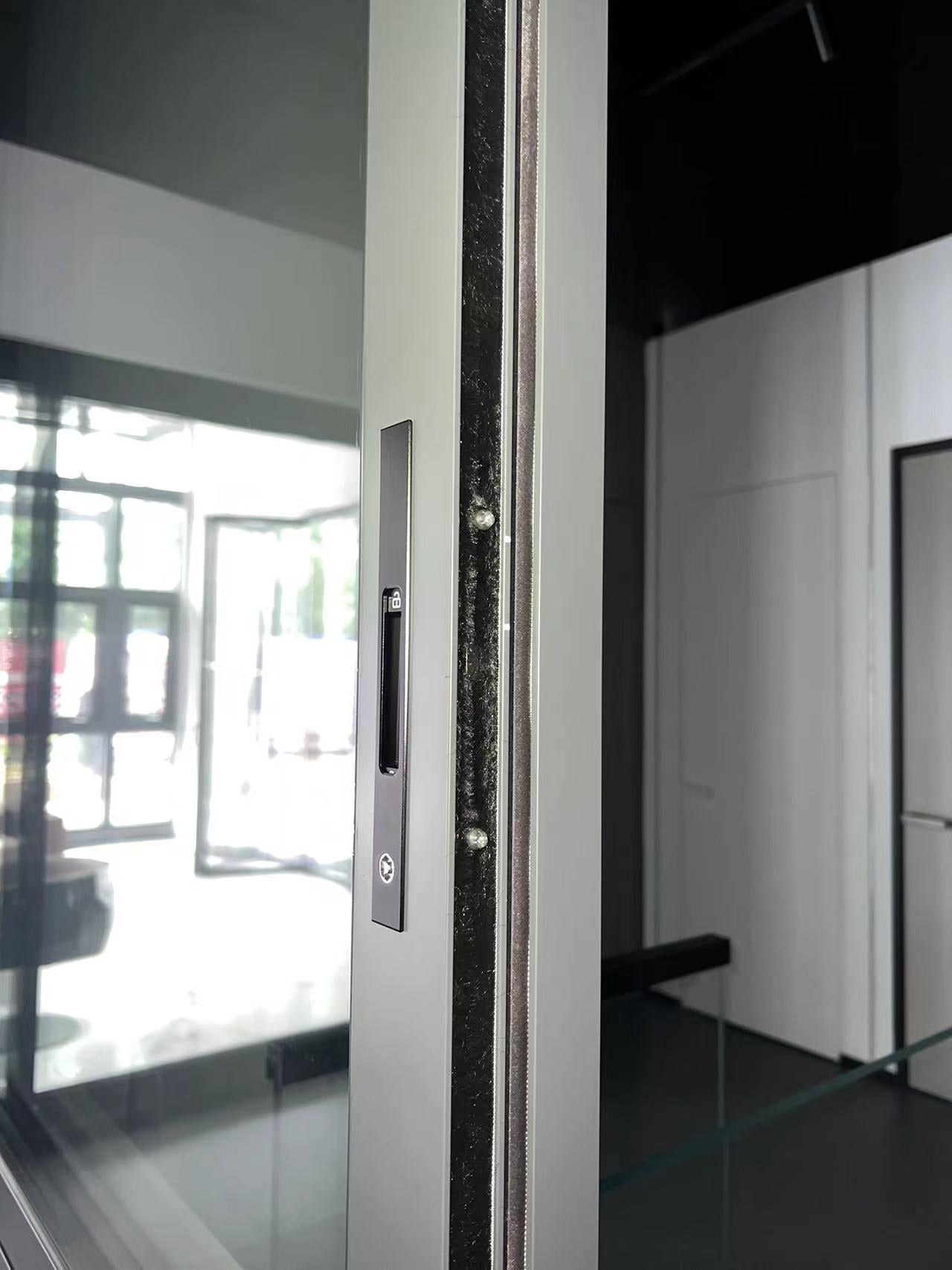 Custom 1.5mm Non-Thermal-Break Normal Aluminum Profile 3 Tracks Double-glazed Glass Modern Style Custom-made Sliding Window