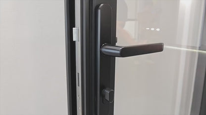 Custom 1.8mm Thermal Break Aluminum Profile Alloy Frame Accordion Door Custom-made Double-glazed Tempered Glass Folding Door